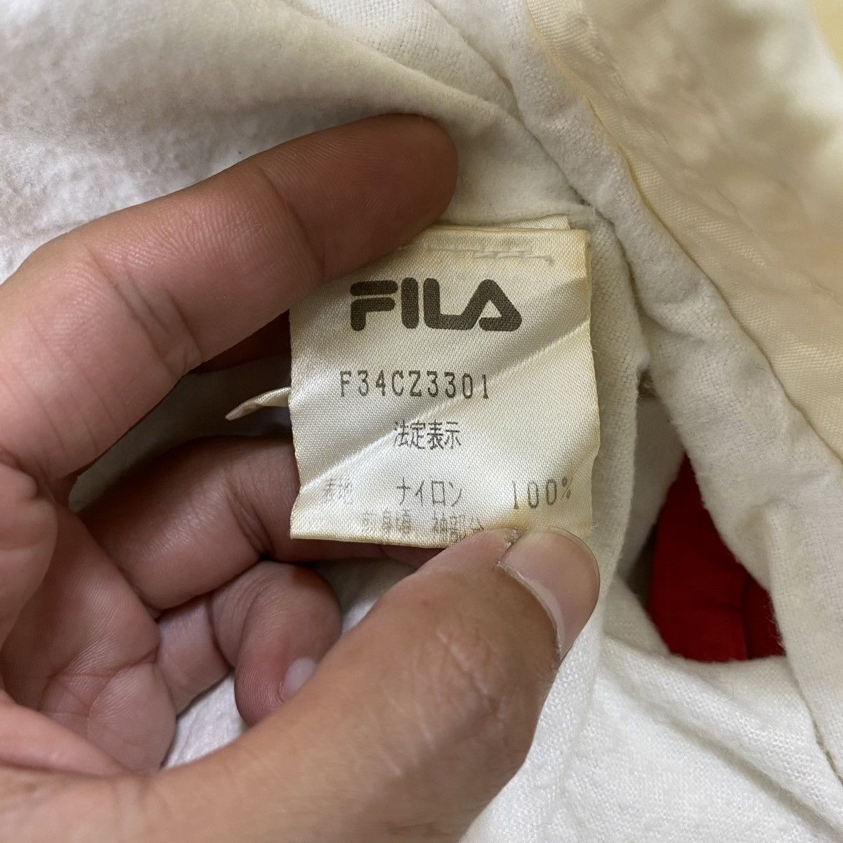 Vintage FILA Small Logo Half Zipper Hoodie Pullover Jacket