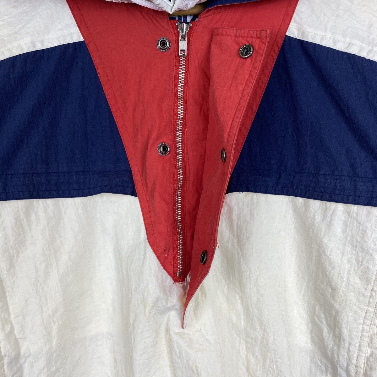 Vintage FILA Small Logo Half Zipper Hoodie Pullover Jacket