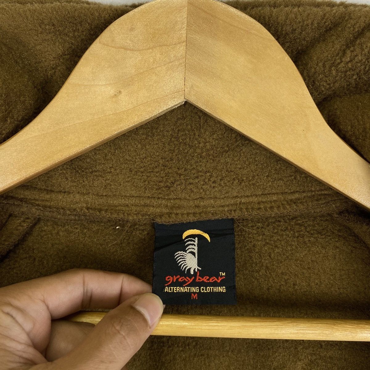 Polartec × Vintage Vintage GRAY BEAR POLARTEC Outdoor Fleece Sweater Jacket Size US M / EU 48-50 / 2 - 6 Thumbnail