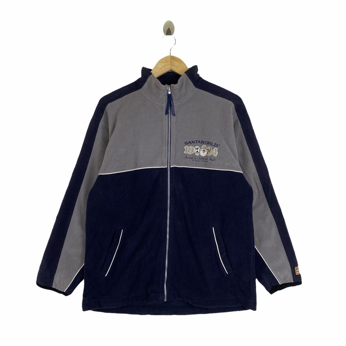 Vintage Vintage SANTAWORLD Captain Santa Fleece Sweater Jacket Size US L / EU 52-54 / 3 - 1 Thumbnail