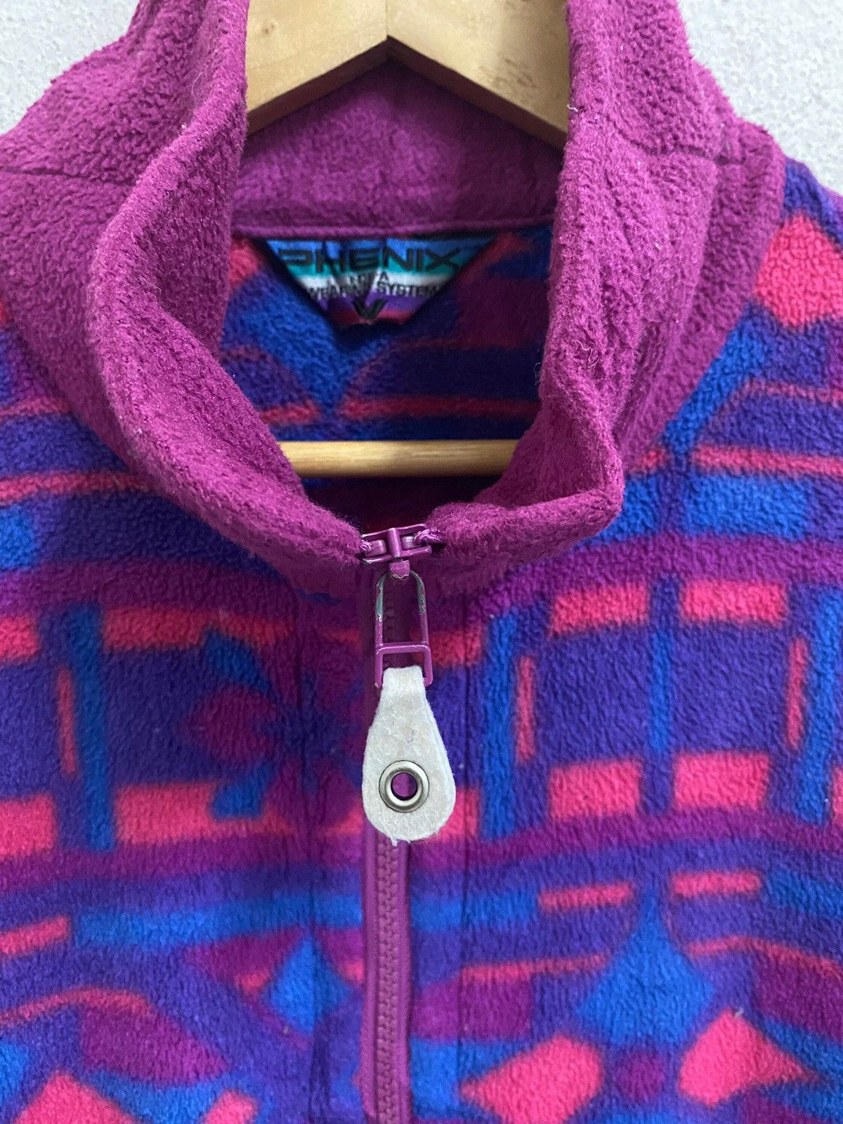 Polartec × Vintage Vintage PHENIX POLARTEC Abstract Design Fleece Sweater Size US L / EU 52-54 / 3 - 4 Thumbnail