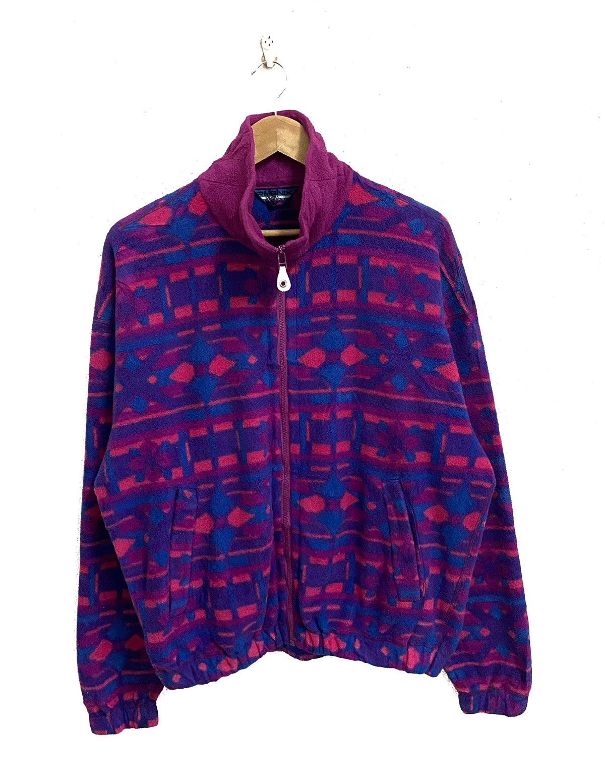 image of Vintage Phenix Polartec Abstract Design Fleece Sweater, Men's (Size Large)