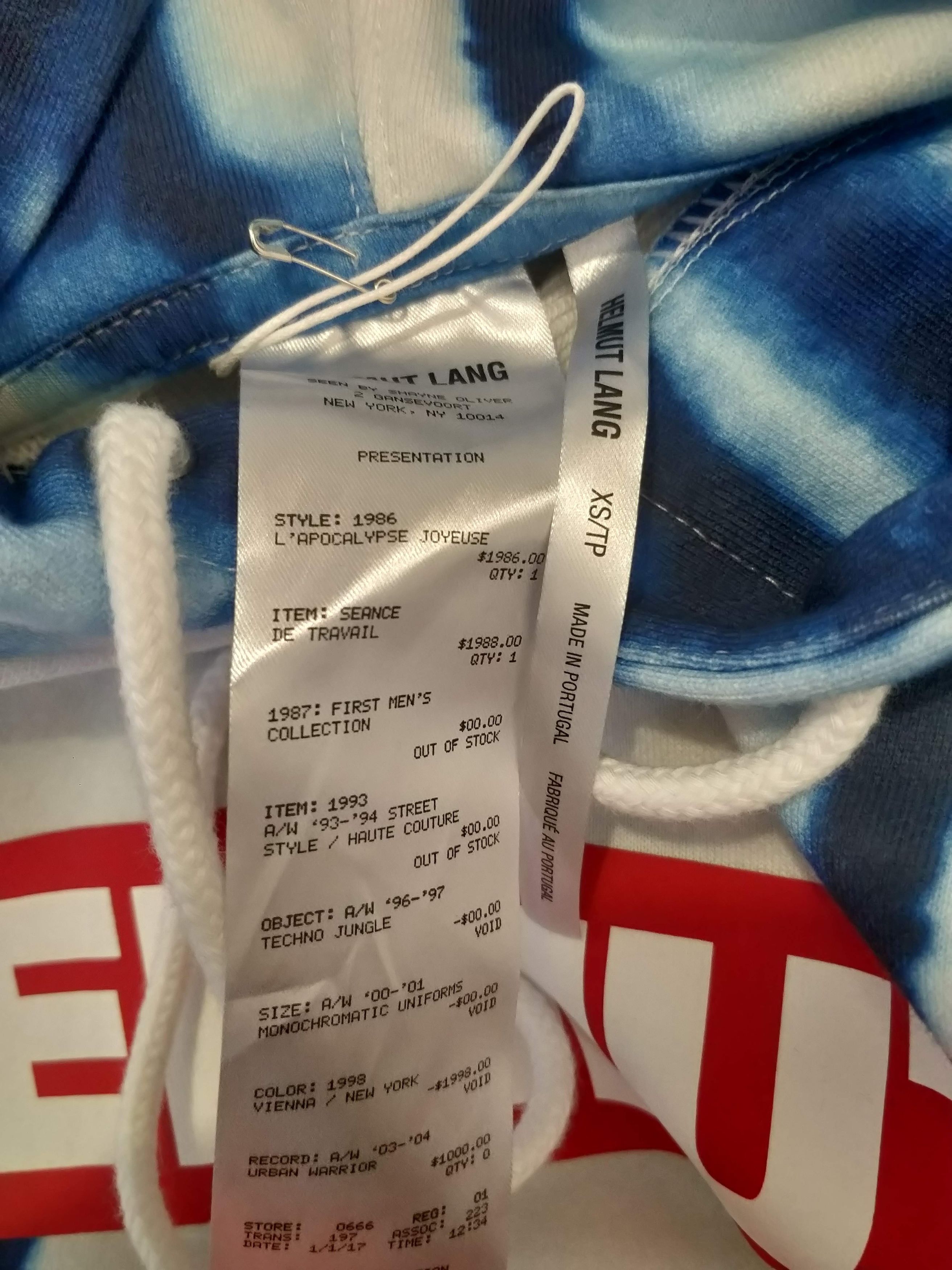 Helmut Lang ⚡️QUICK SALE⚡️ Helmut Lang Tie Dye Hoodie by Shayne Oliver Size US XS / EU 42 / 0 - 3 Thumbnail