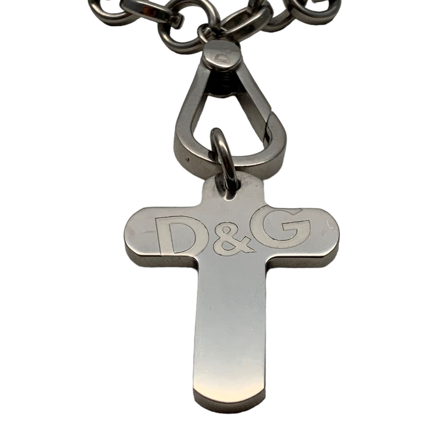 Dolce & Gabbana D&G Steel Chain Rosary Cross Archive Carabiner Size ONE SIZE - 3 Thumbnail