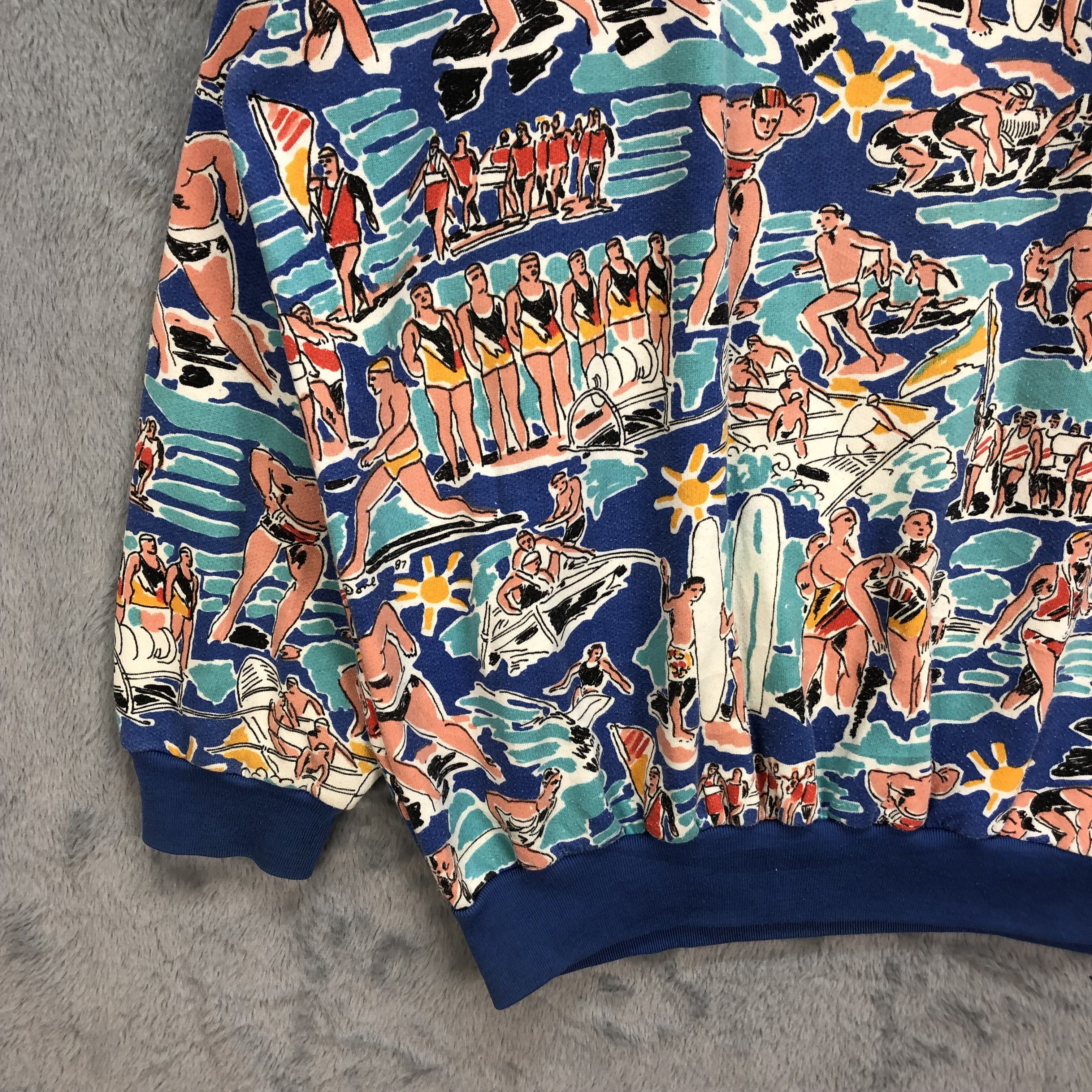 Japanese Brand RARE🔥 KEN DONE FULLPRINT SURFWEAR SWEATSHIRTS #5251-181 Size US L / EU 52-54 / 3 - 5 Thumbnail