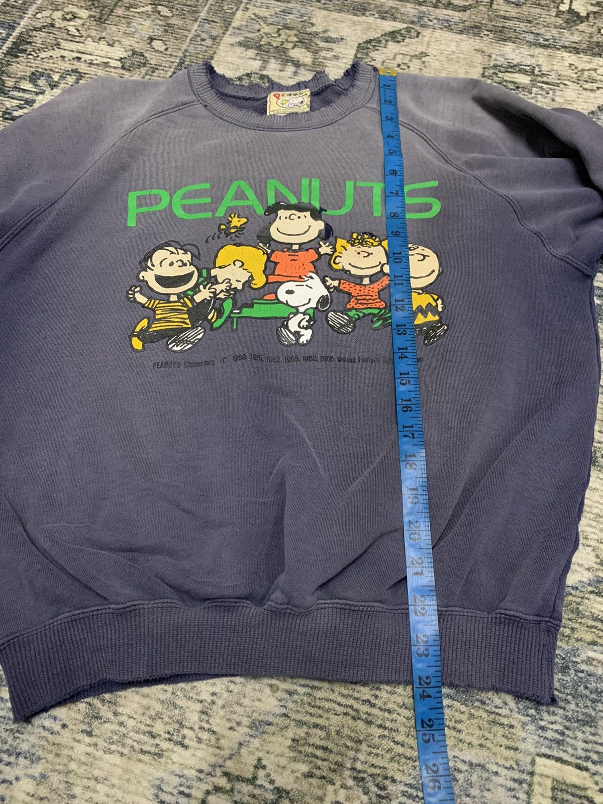 Vintage Vintage Sweatshirt Peanuts Distressed Faded Size US M / EU 48-50 / 2 - 14 Thumbnail