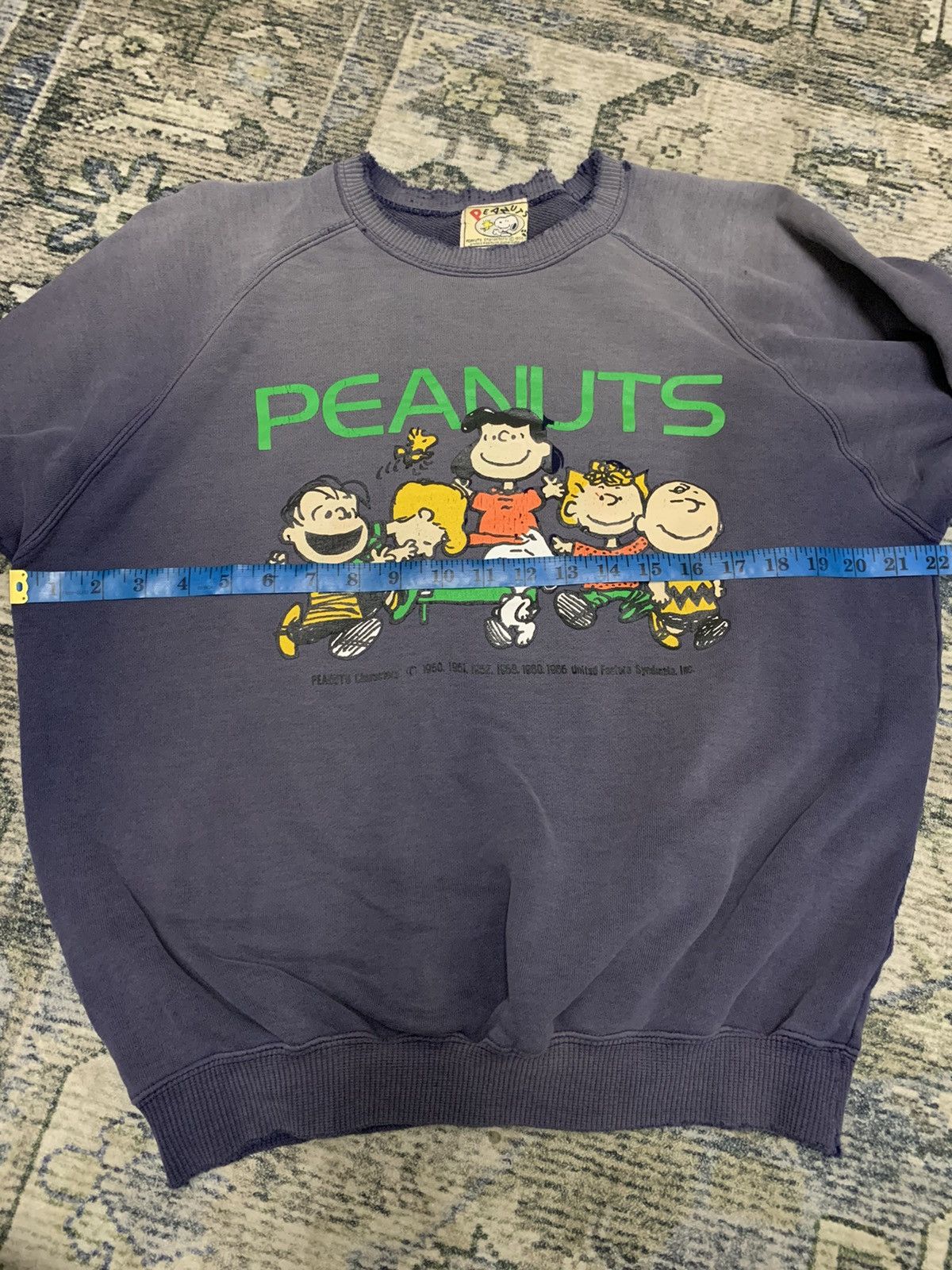 Vintage Vintage Sweatshirt Peanuts Distressed Faded Size US M / EU 48-50 / 2 - 13 Thumbnail
