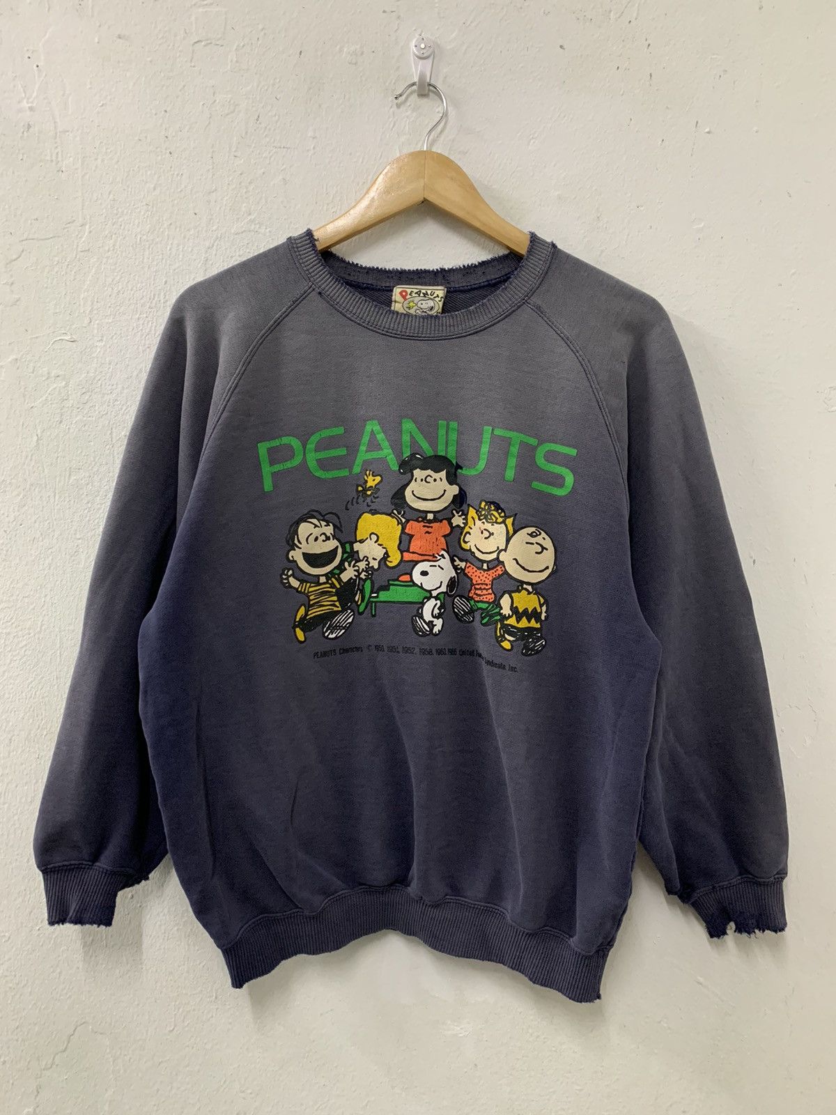 Vintage Vintage Sweatshirt Peanuts Distressed Faded Size US M / EU 48-50 / 2 - 1 Thumbnail