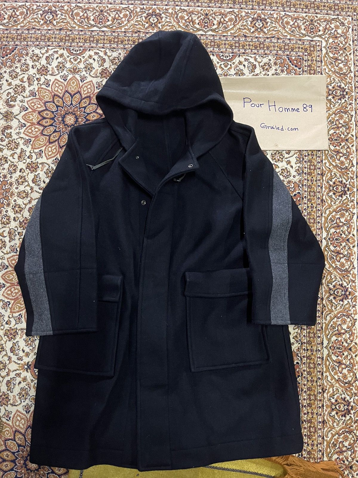 Comme des Garcons LIKE NEW🔥 VINTAGE AD 1995 CDG HOMME WOOL HOODIE Size US L / EU 52-54 / 3 - 9 Thumbnail