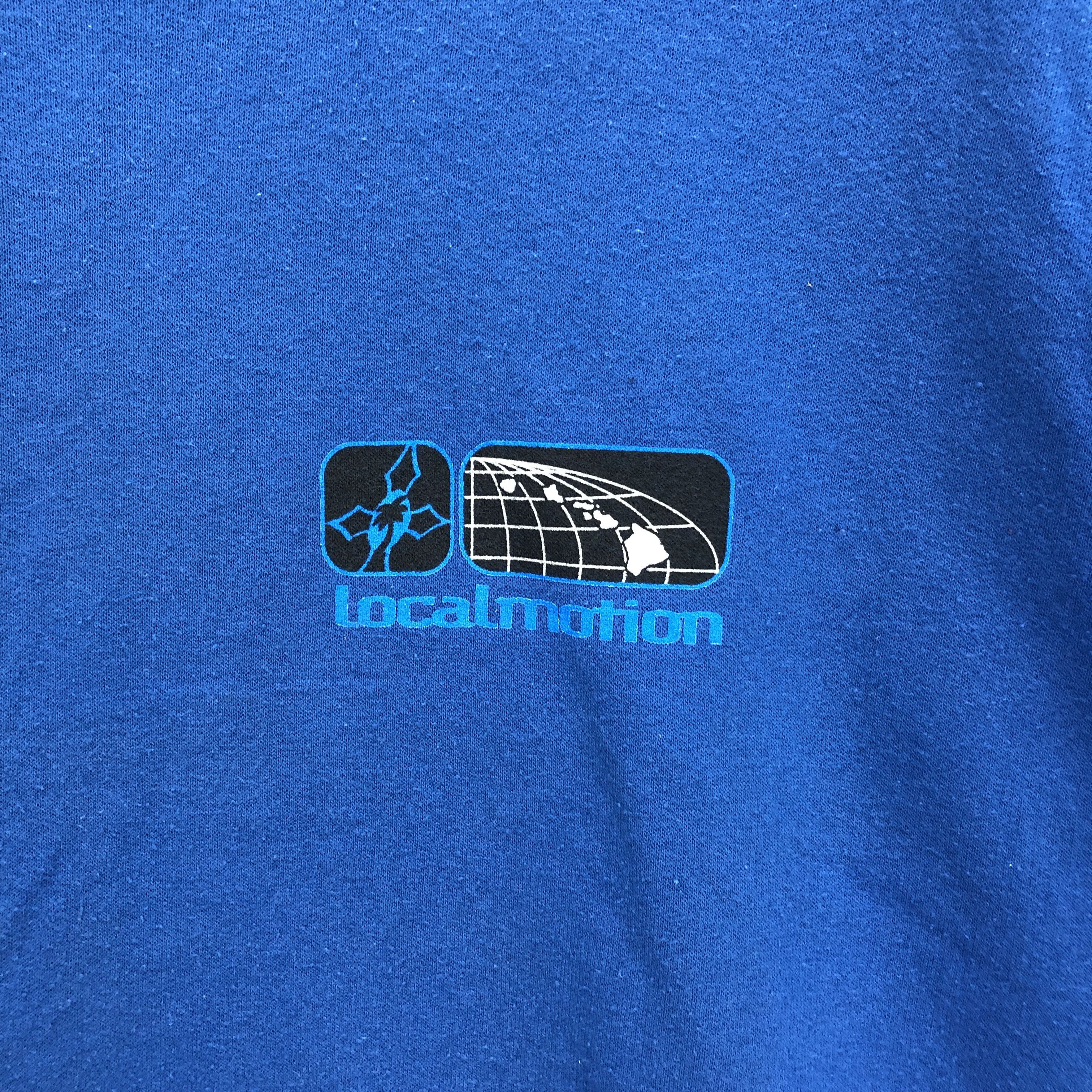 Vintage Vintage Local Motion Surfboards Blue Sweatshirts #5434-190 Size US L / EU 52-54 / 3 - 5 Thumbnail