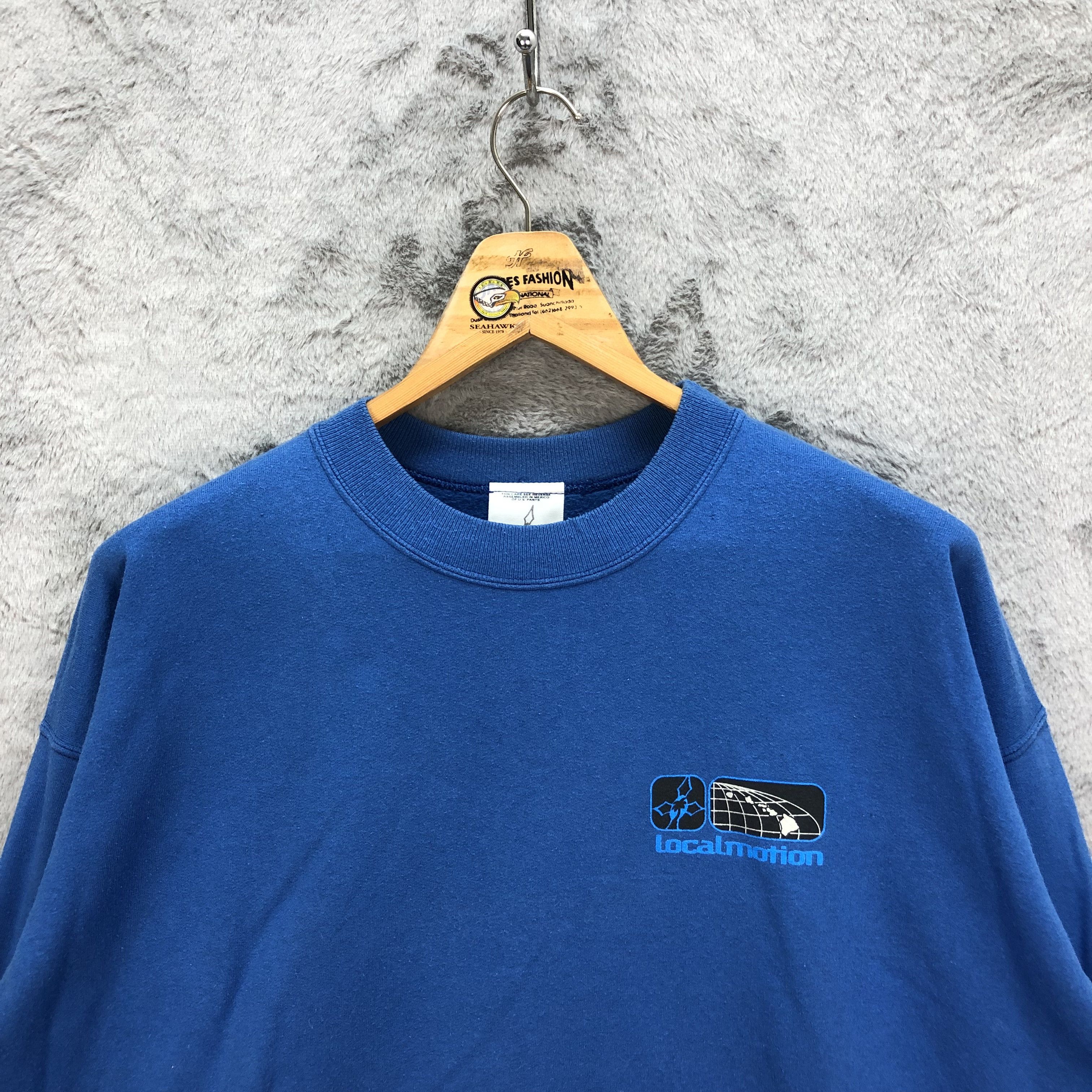 Vintage Vintage Local Motion Surfboards Blue Sweatshirts #5434-190 Size US L / EU 52-54 / 3 - 4 Thumbnail