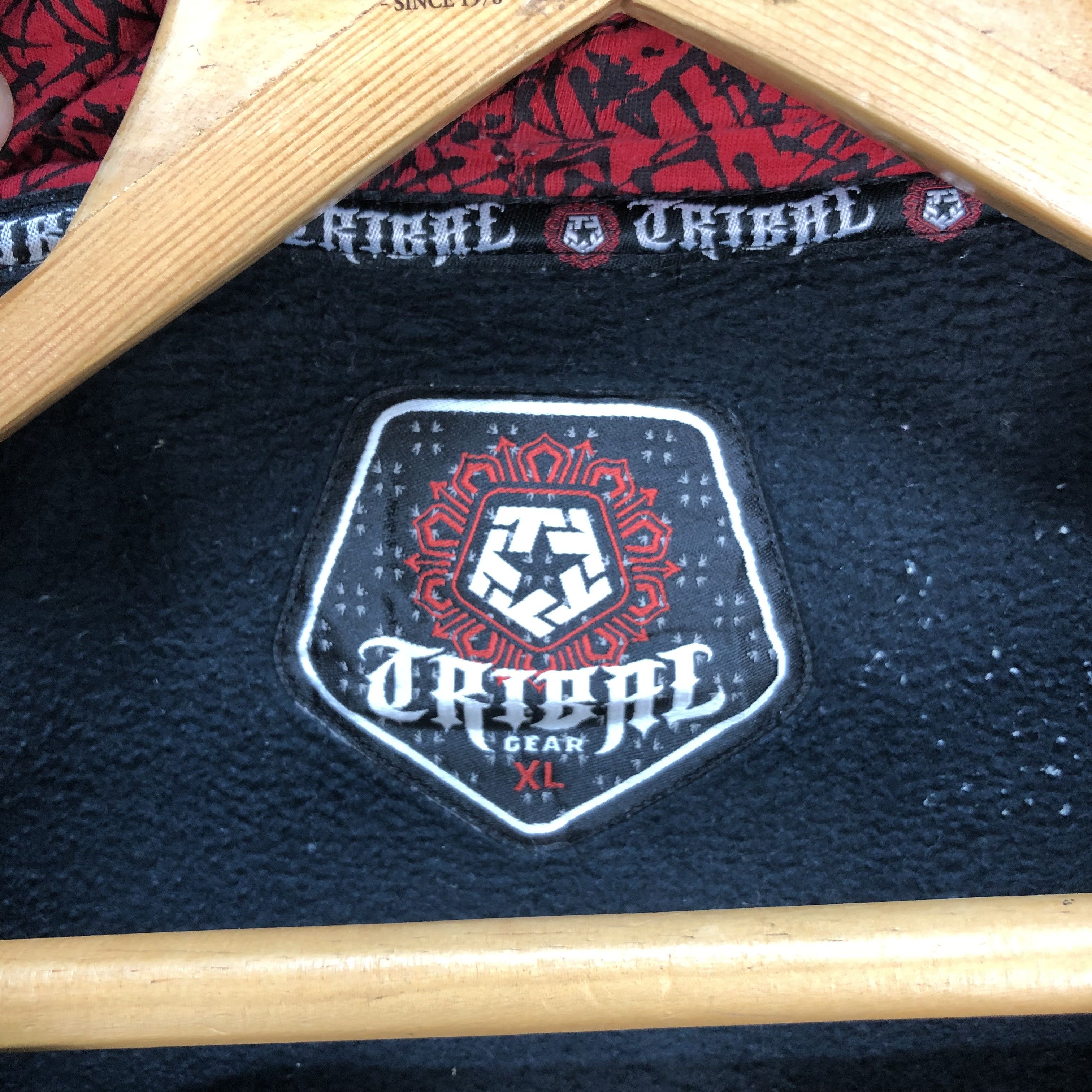 Japanese Brand Tribal Gear Big Logo Zipper Hoodies #5430-190 Size US XL / EU 56 / 4 - 11 Thumbnail