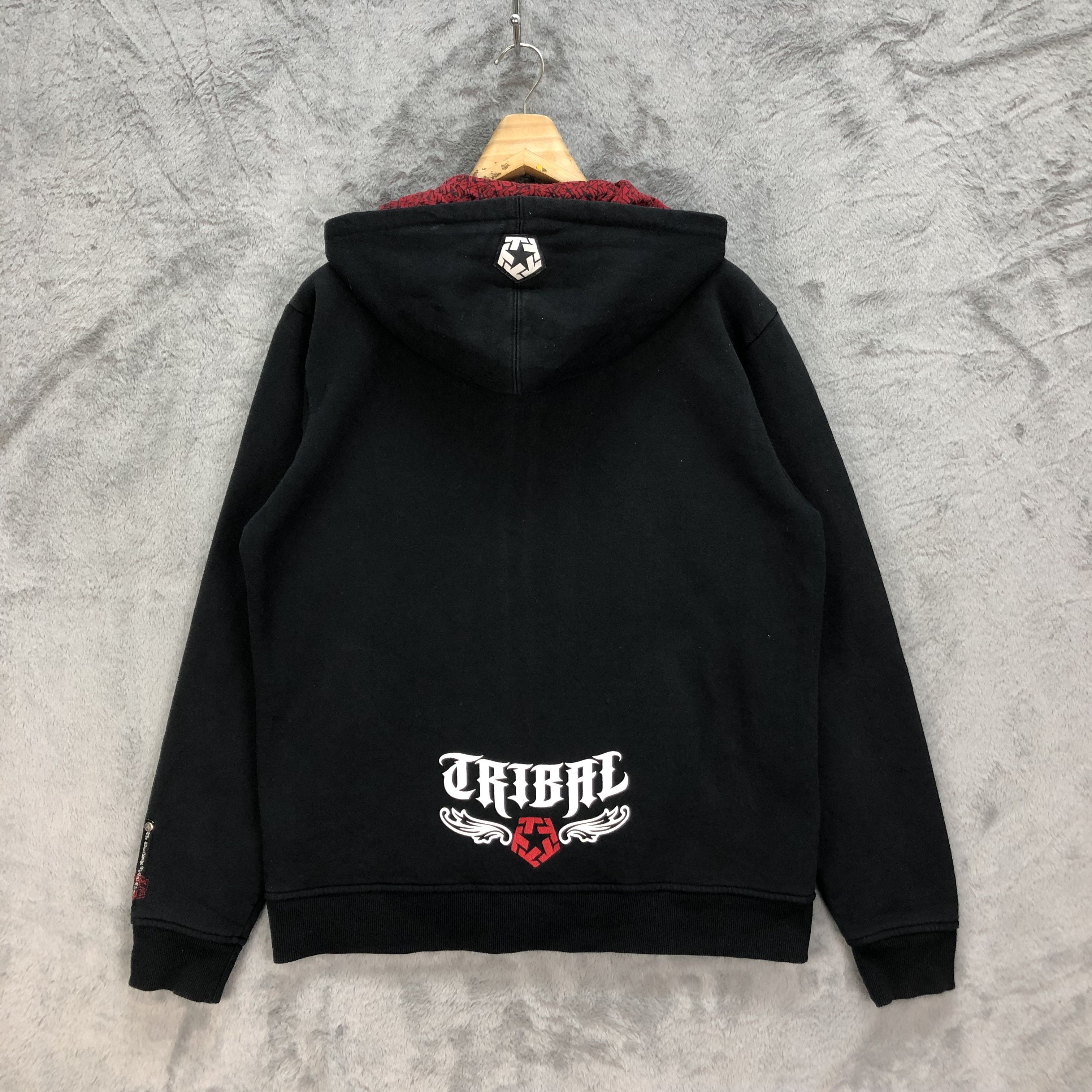 Japanese Brand Tribal Gear Big Logo Zipper Hoodies #5430-190 Size US XL / EU 56 / 4 - 14 Thumbnail