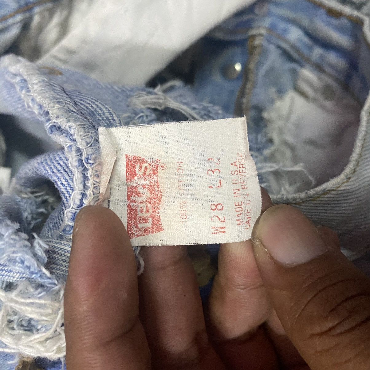 Levi's × Vintage Vintage Levis 501xx Furst Of A King Distressed Jeans Short Size 26" / US 2 / IT 38 - 6 Thumbnail