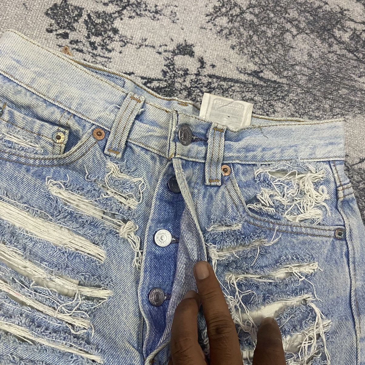 Levi's × Vintage Vintage Levis 501xx Furst Of A King Distressed Jeans Short Size 26" / US 2 / IT 38 - 4 Thumbnail