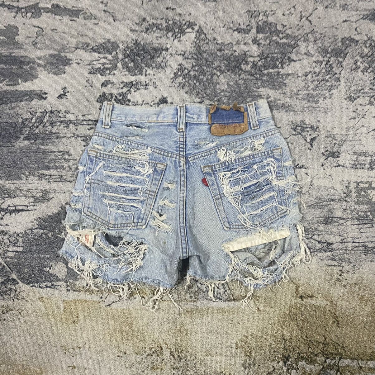 Levi's × Vintage Vintage Levis 501xx Furst Of A King Distressed Jeans Short Size 26" / US 2 / IT 38 - 2 Thumbnail