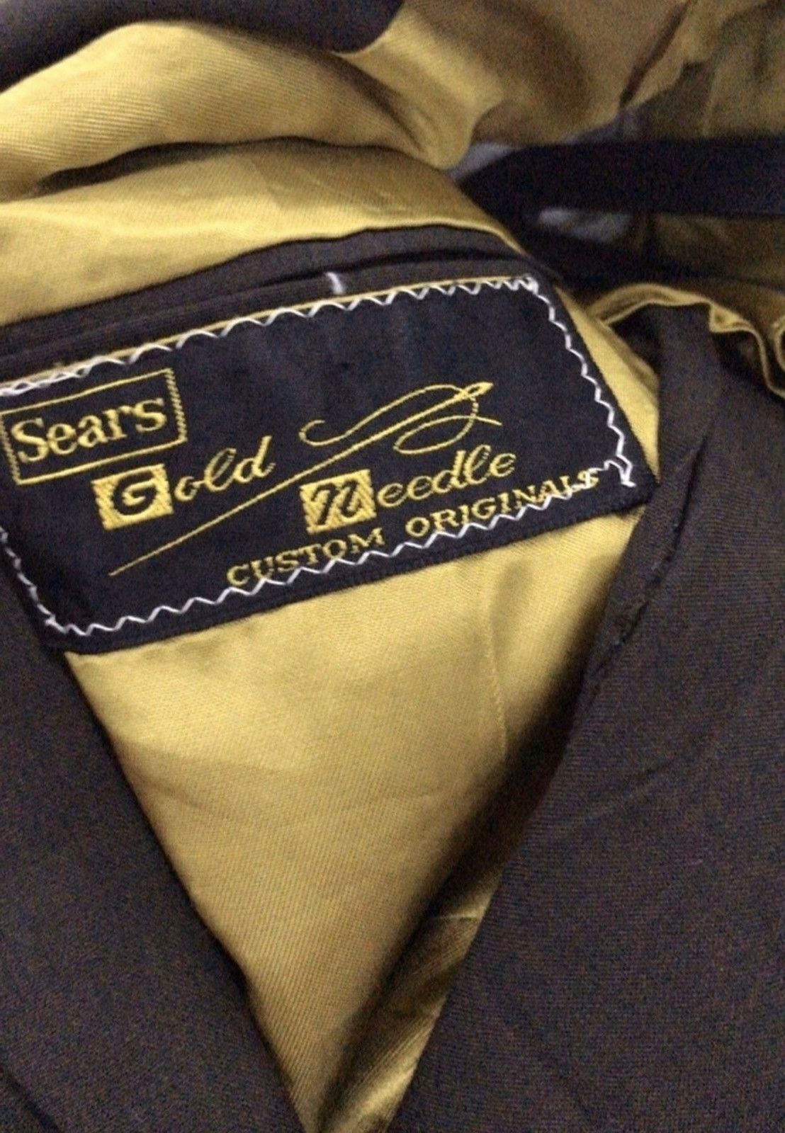 Needles × Vintage Vintage Needles X Sears Gold One Button Jacket Size 46L - 8 Thumbnail