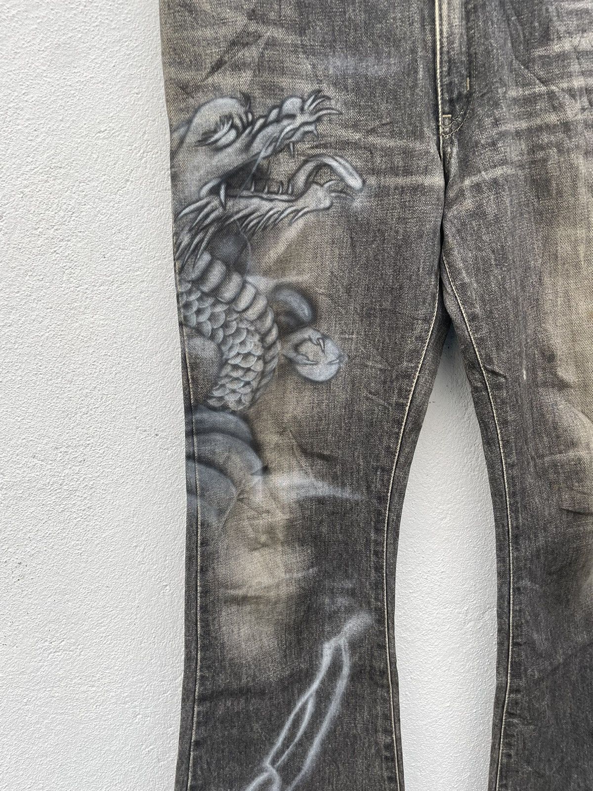 Edwin Flare Jeans Edwin Dragon Custom Jeans Size US 32 / EU 48 - 5 Thumbnail