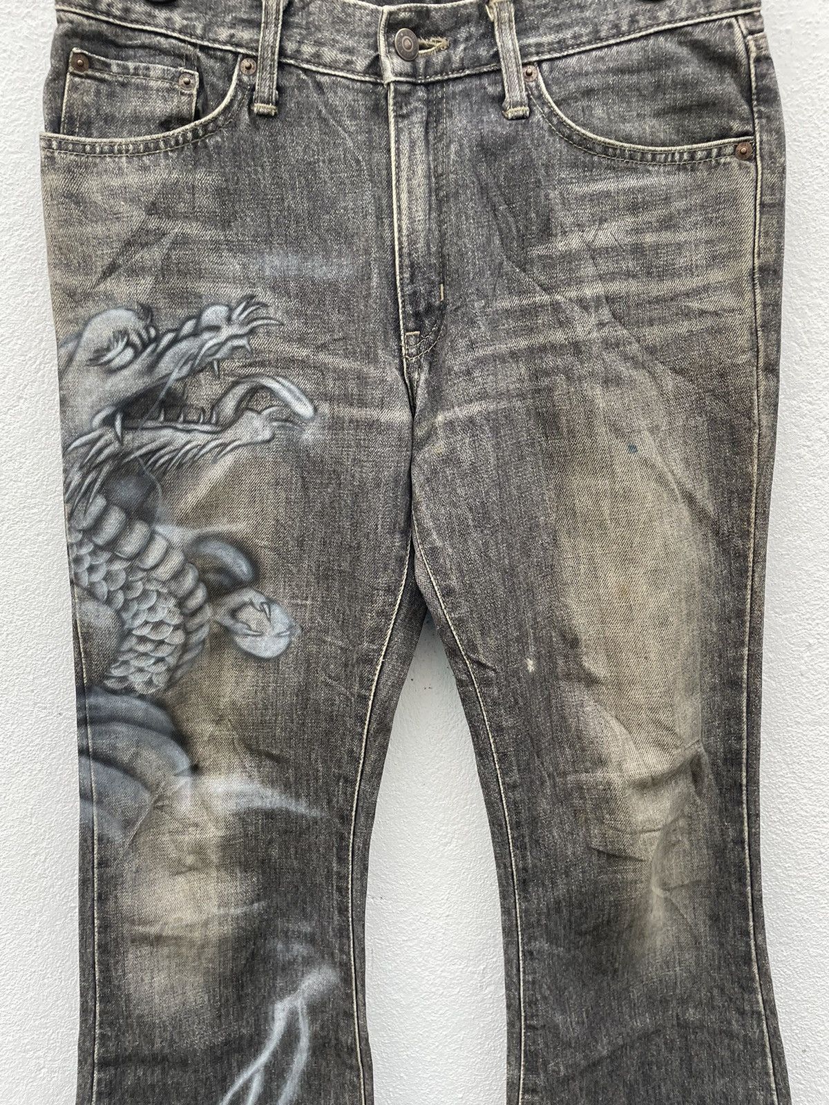 Edwin Flare Jeans Edwin Dragon Custom Jeans Size US 32 / EU 48 - 3 Thumbnail