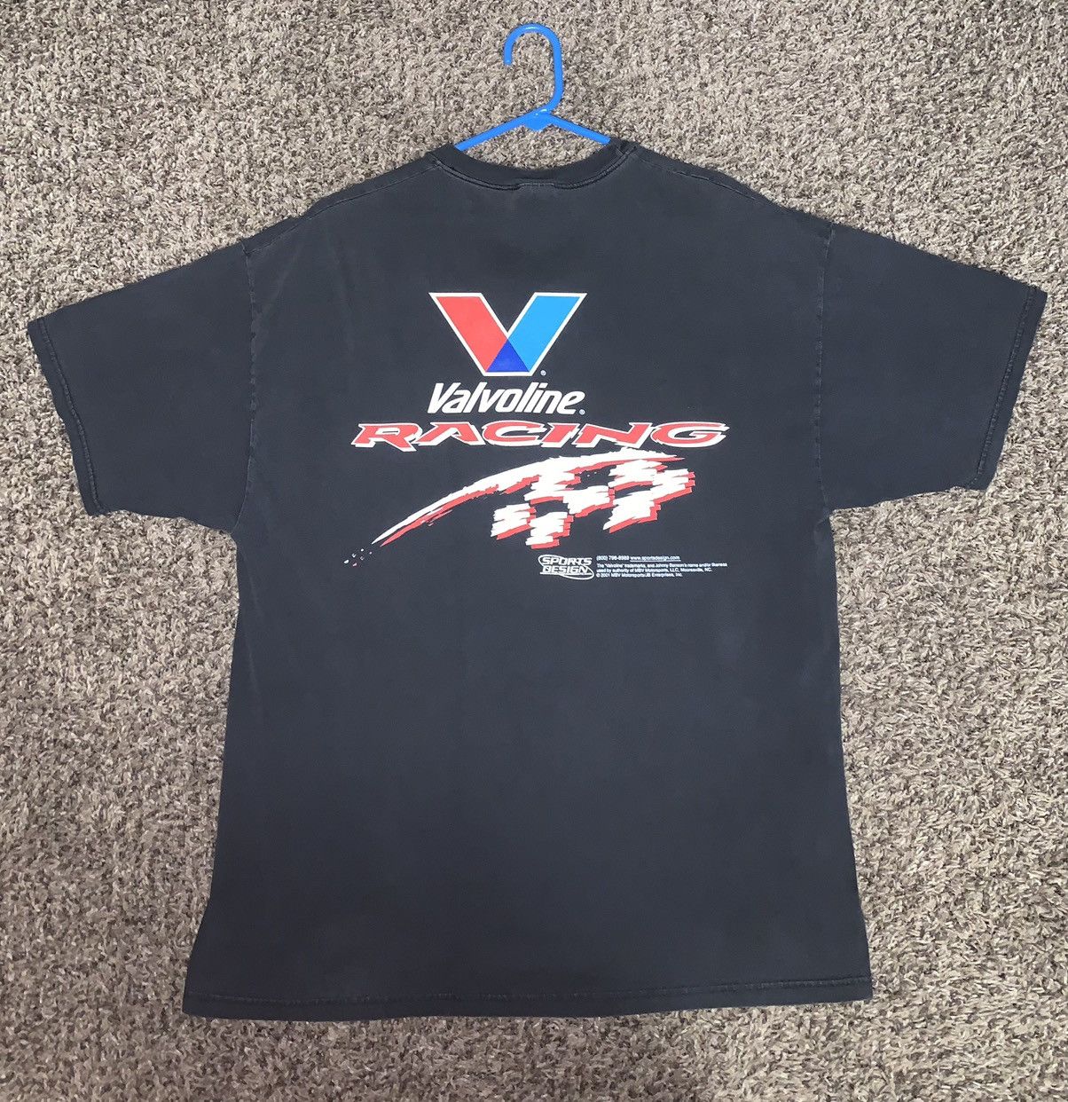 Vintage Vintage Faded Valvoline Racing T-Shirt Size US XL / EU 56 / 4 - 2 Thumbnail