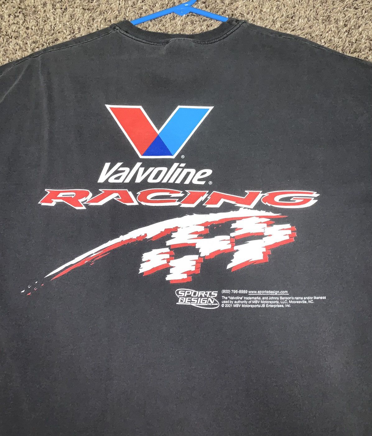 Vintage Vintage Faded Valvoline Racing T-Shirt Size US XL / EU 56 / 4 - 4 Thumbnail