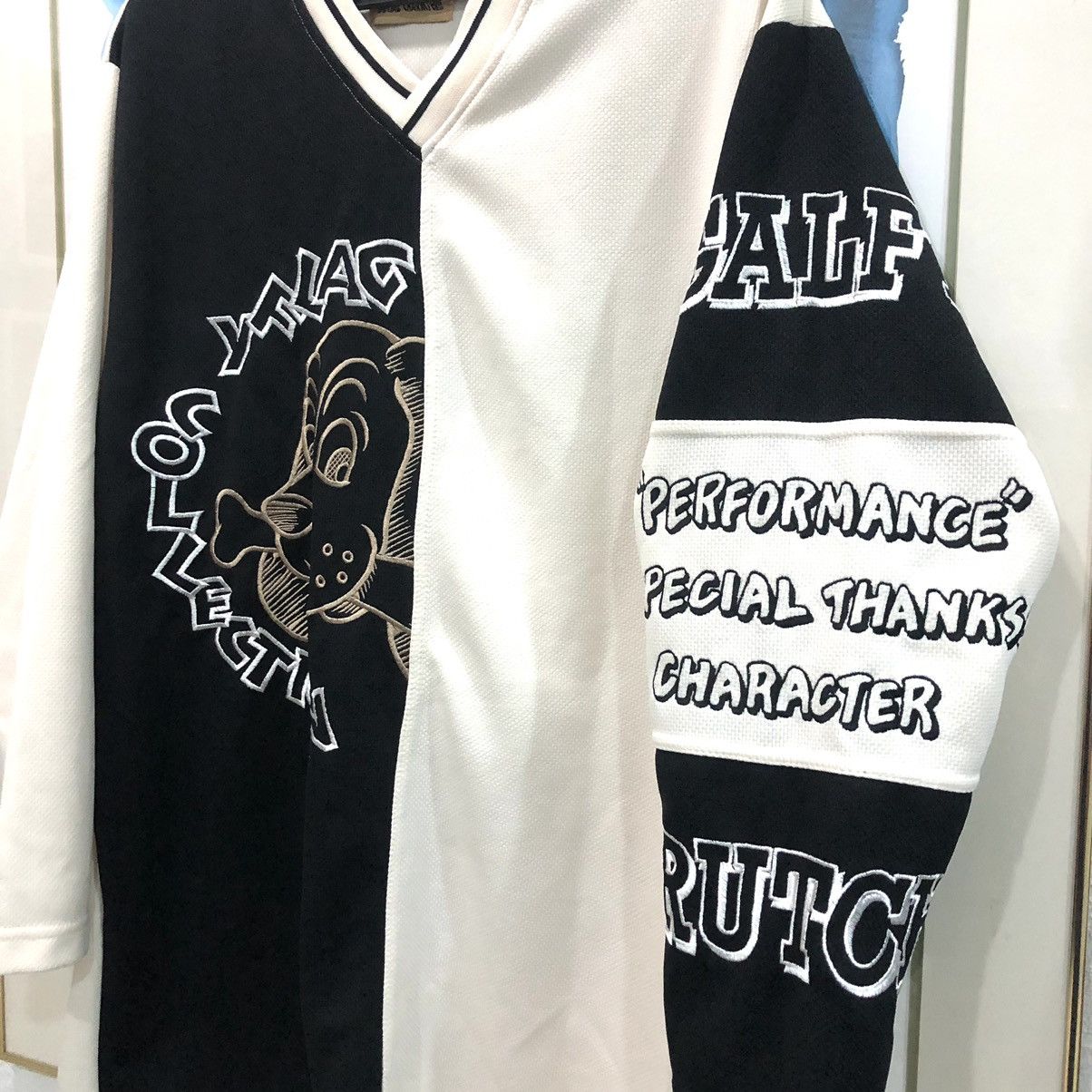 Japanese Brand × Vintage Vintage Galfy Crutch V-Neck Long Sleeve Tee Size US XL / EU 56 / 4 - 3 Thumbnail