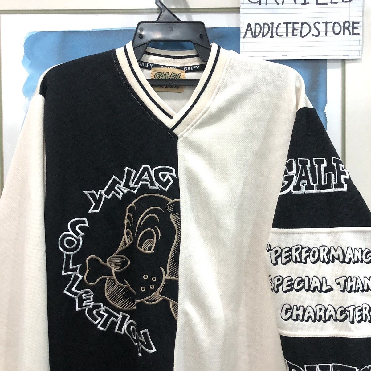 Japanese Brand × Vintage Vintage Galfy Crutch V-Neck Long Sleeve Tee Size US XL / EU 56 / 4 - 4 Thumbnail