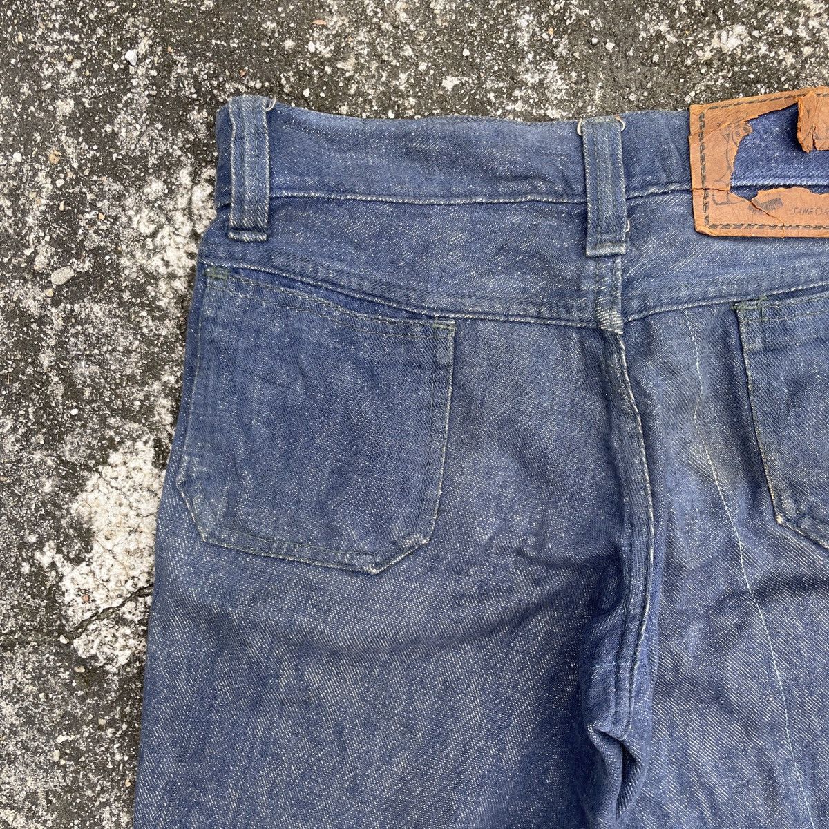 American Apparel Vintage 1967 Canton Campux Distressed 13oz Denim Size 29" - 9 Thumbnail
