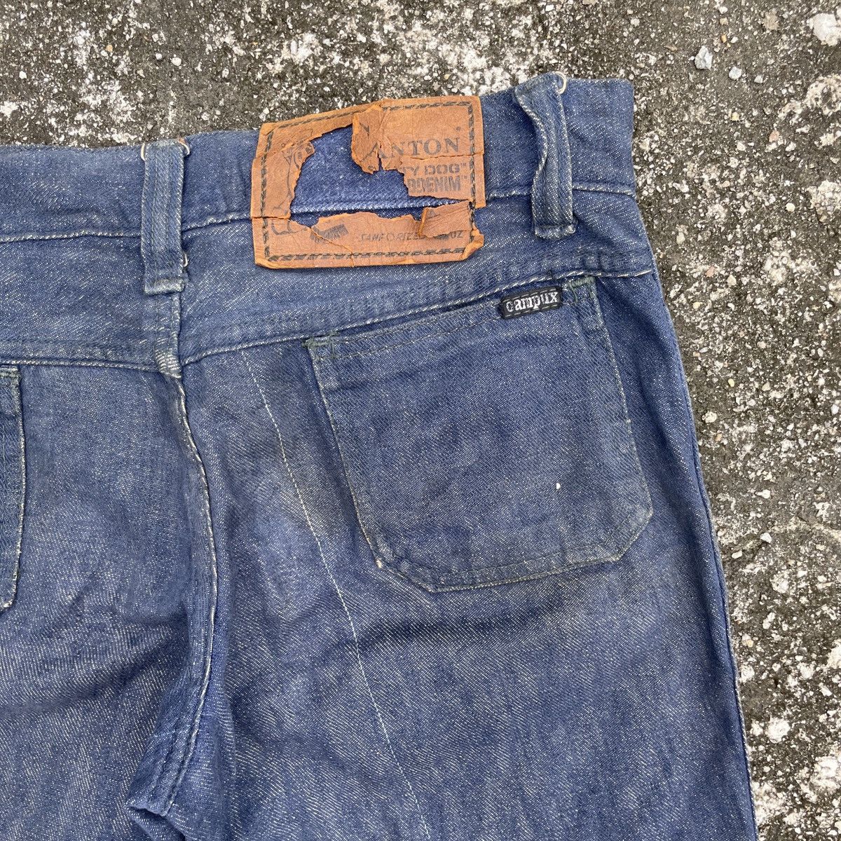 American Apparel Vintage 1967 Canton Campux Distressed 13oz Denim Size 29" - 8 Thumbnail