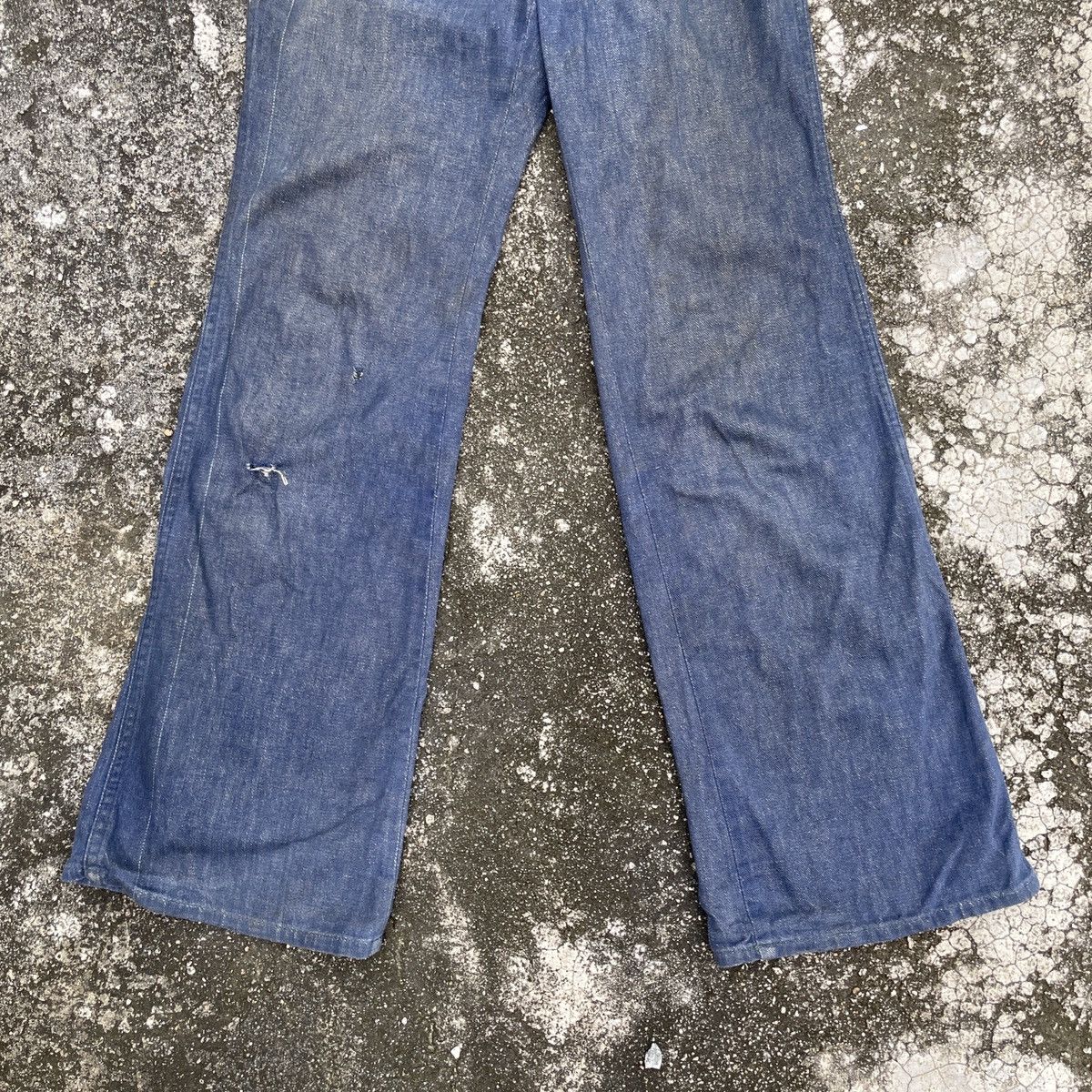 American Apparel Vintage 1967 Canton Campux Distressed 13oz Denim Size 29" - 4 Thumbnail