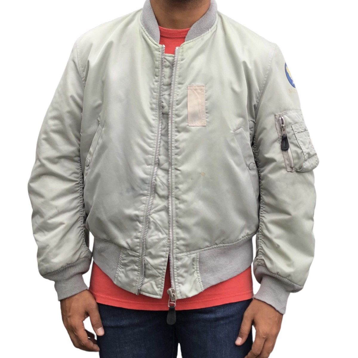 Vintage Vintage U.S Air Force Intermediate Ma-1 Bomber Jacket Size US M / EU 48-50 / 2 - 1 Thumbnail