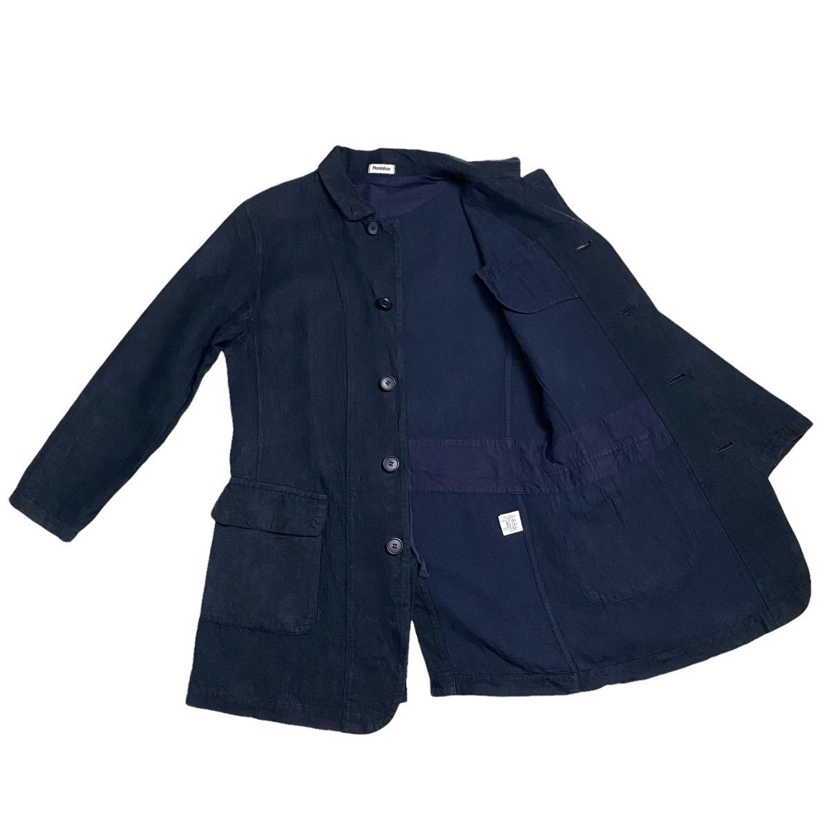 Designer × Issey Miyake × Japanese Brand Plantation by issey miyake indigo button up jacket Size US M / EU 48-50 / 2 - 6 Thumbnail