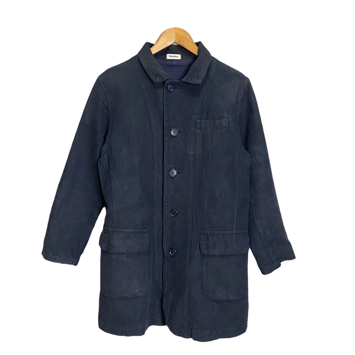 Designer × Issey Miyake × Japanese Brand Plantation by issey miyake indigo button up jacket Size US M / EU 48-50 / 2 - 1 Thumbnail