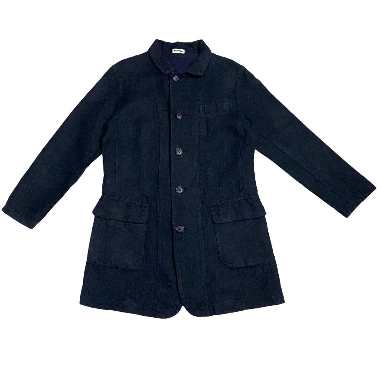 Designer × Issey Miyake × Japanese Brand Plantation by issey miyake indigo button up jacket Size US M / EU 48-50 / 2 - 5 Thumbnail