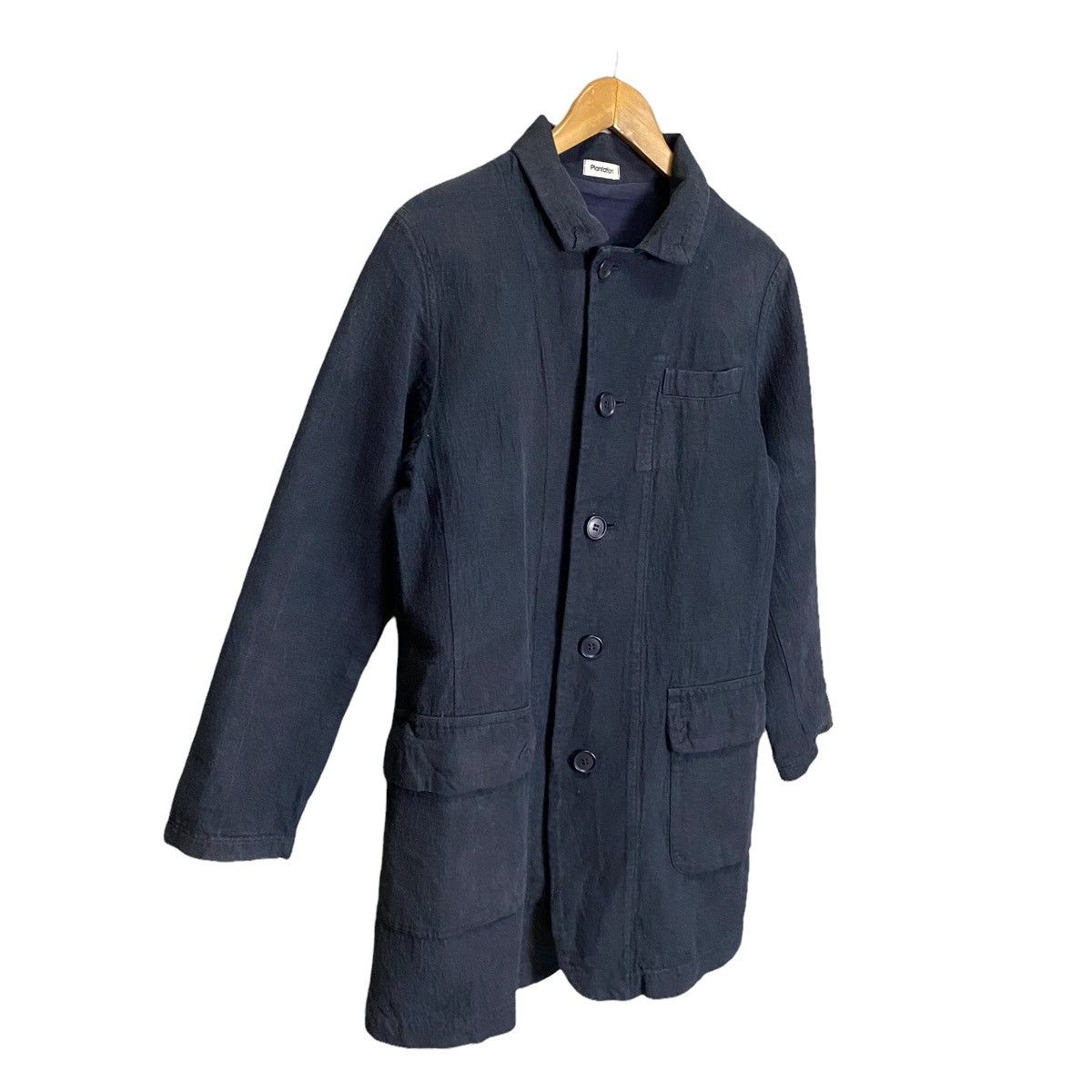 Designer × Issey Miyake × Japanese Brand Plantation by issey miyake indigo button up jacket Size US M / EU 48-50 / 2 - 3 Thumbnail