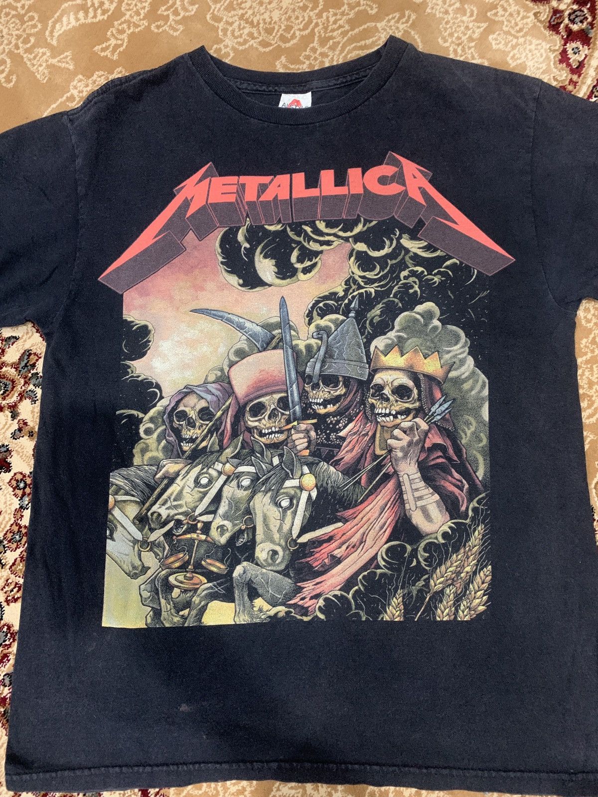 Metallica Vintage Metallica Band Black Tee Size US M / EU 48-50 / 2 - 9 Thumbnail
