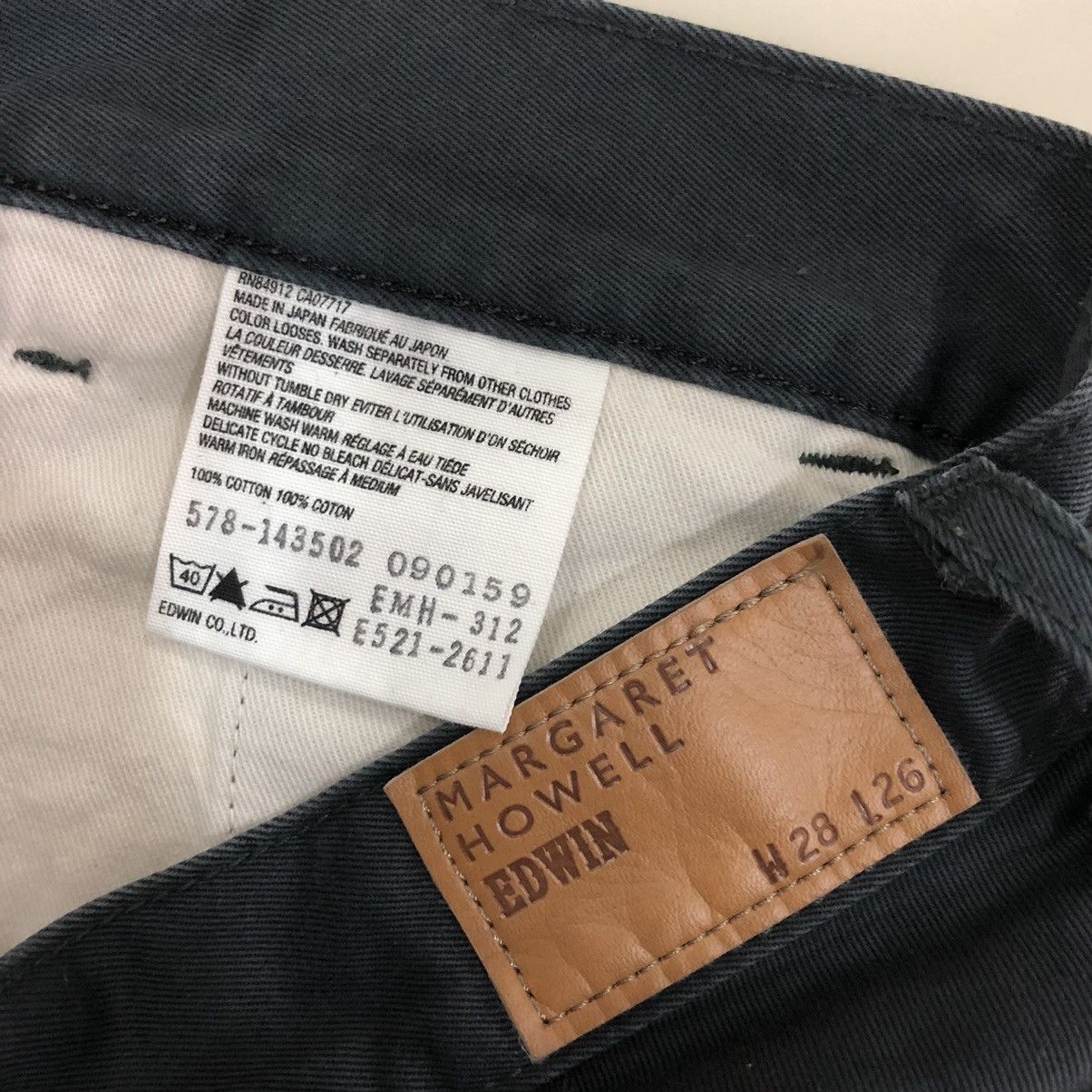 Edwin × Japanese Brand × Margaret Howell Margaret Howell X Edwin Buckle Back Pants Size US 31 - 10 Thumbnail