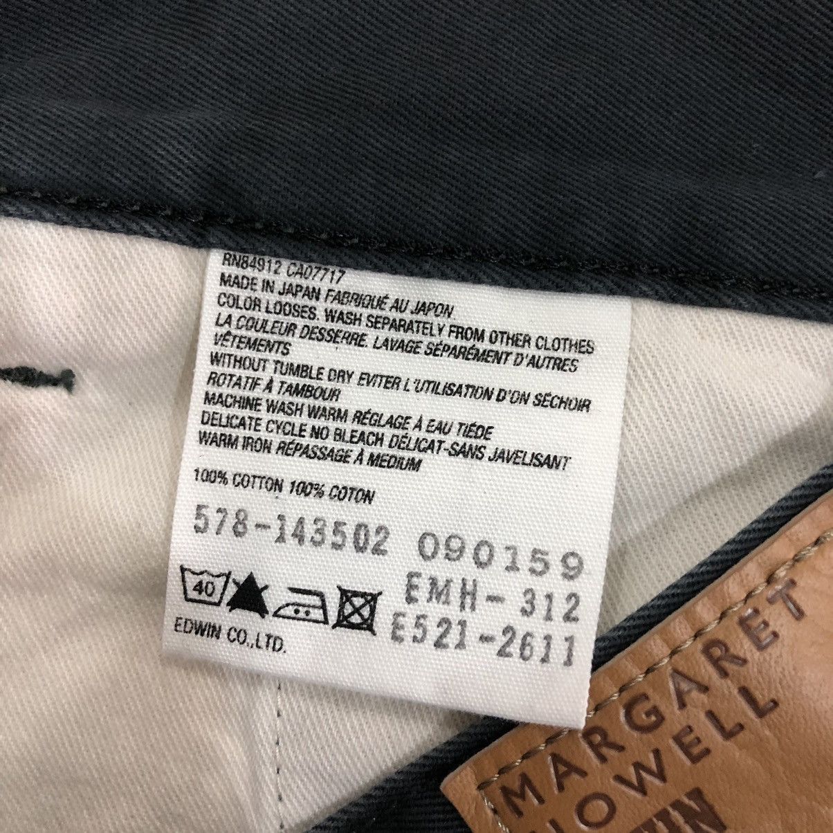 Edwin × Japanese Brand × Margaret Howell Margaret Howell X Edwin Buckle Back Pants Size US 31 - 11 Thumbnail