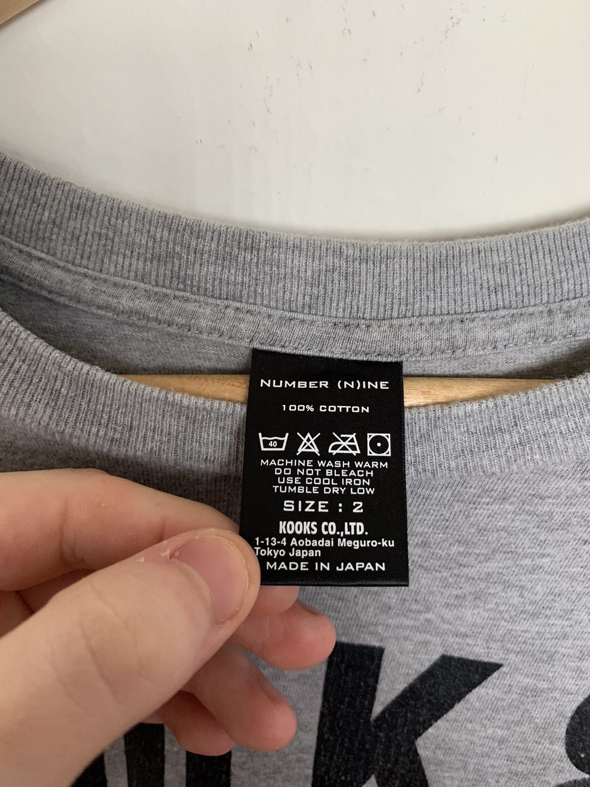 Number (N)ine Number (N)ine Milk & Cookies Grey Tee size 2 Size US M / EU 48-50 / 2 - 7 Thumbnail