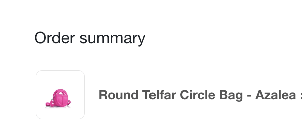 Round Telfar Circle Bag - Azalea