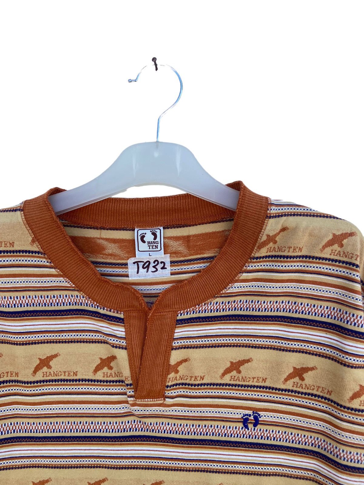 Hang Ten Vintage Hang Ten Stripe Shirt Size US L / EU 52-54 / 3 - 3 Thumbnail