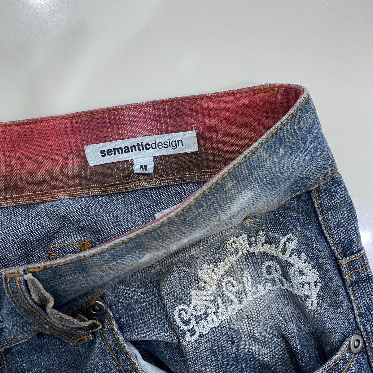 semanticdesign Semantic Design Buckle Distressed Denim Jeans Size US 32 / EU 48 - 12 Thumbnail