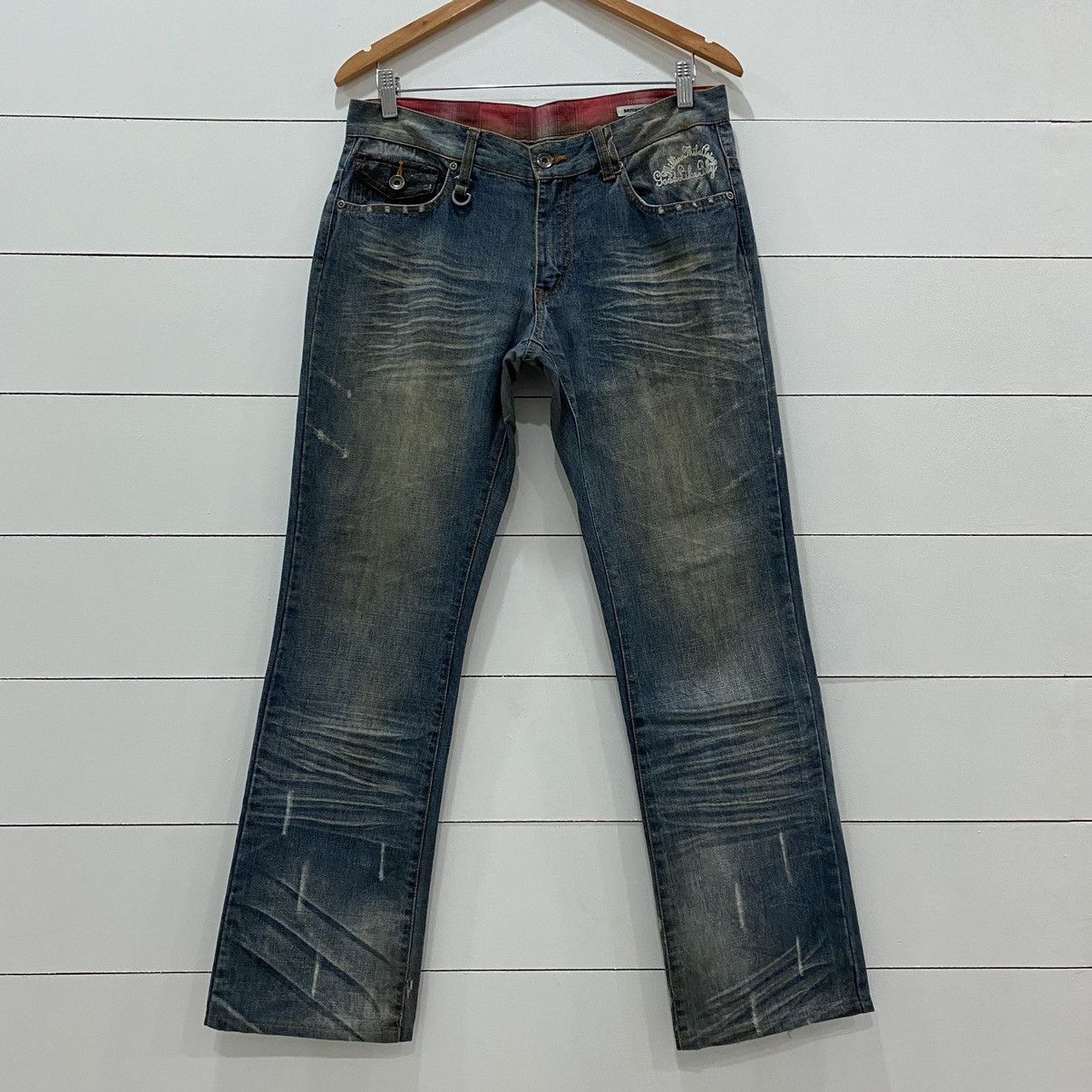 semanticdesign Semantic Design Buckle Distressed Denim Jeans Size US 32 / EU 48 - 5 Thumbnail