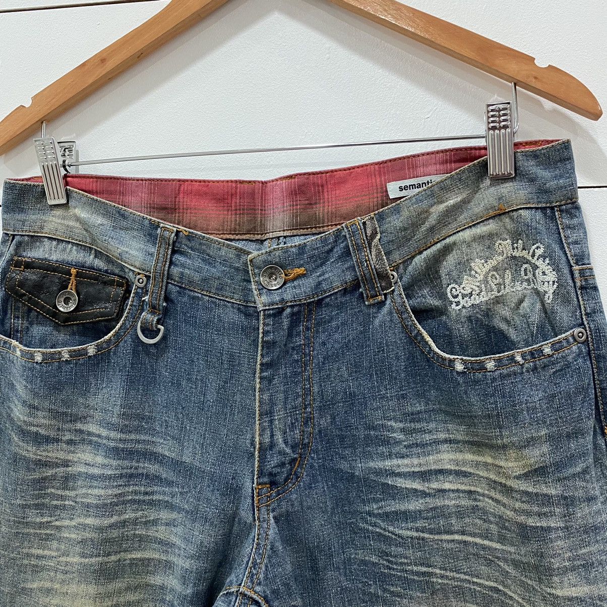 semanticdesign Semantic Design Buckle Distressed Denim Jeans Size US 32 / EU 48 - 9 Thumbnail