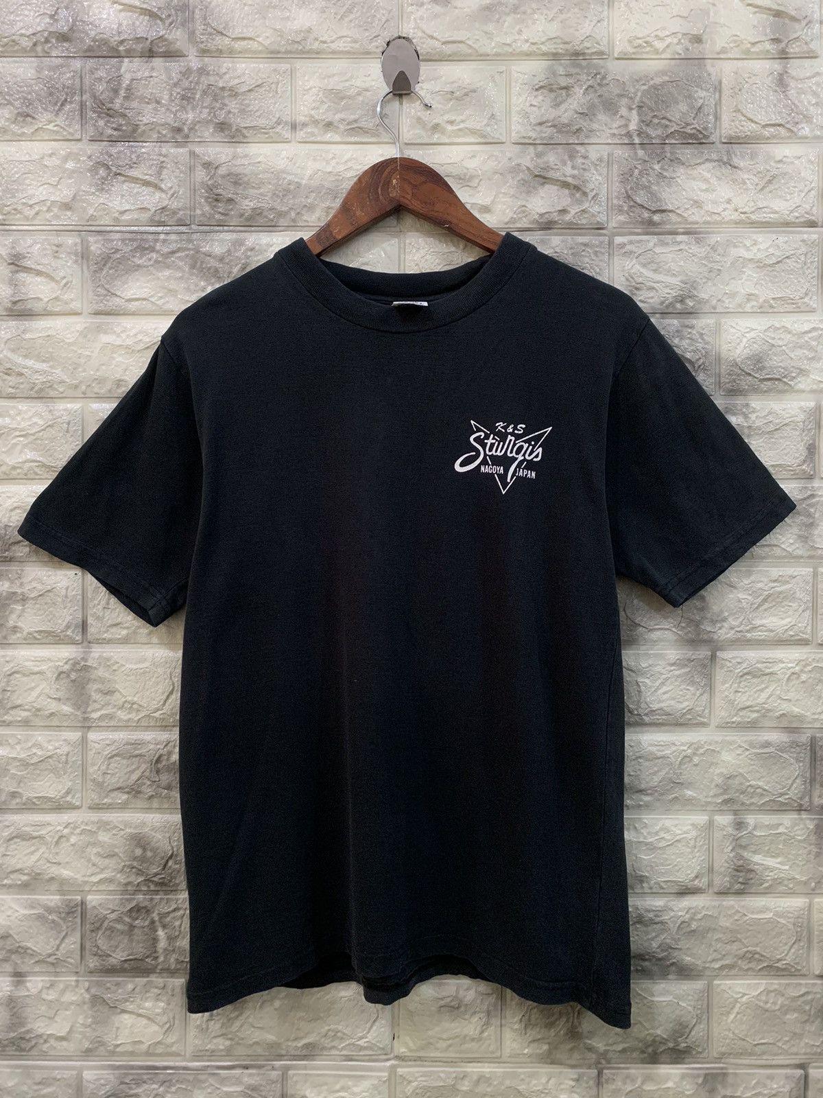 Vintage Vintage K&S Custom Motorcycle Black Tee Size US M / EU 48-50 / 2 - 2 Thumbnail