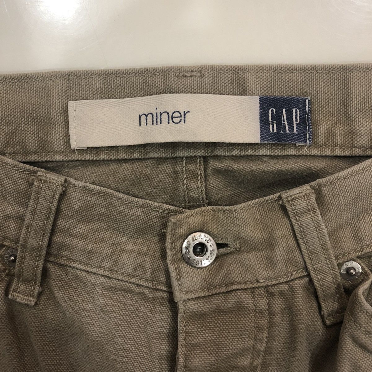 Gap × Japanese Brand × Seditionaries Kapital Style Gap Double knee Beige Pants Size US 34 / EU 50 - 10 Thumbnail