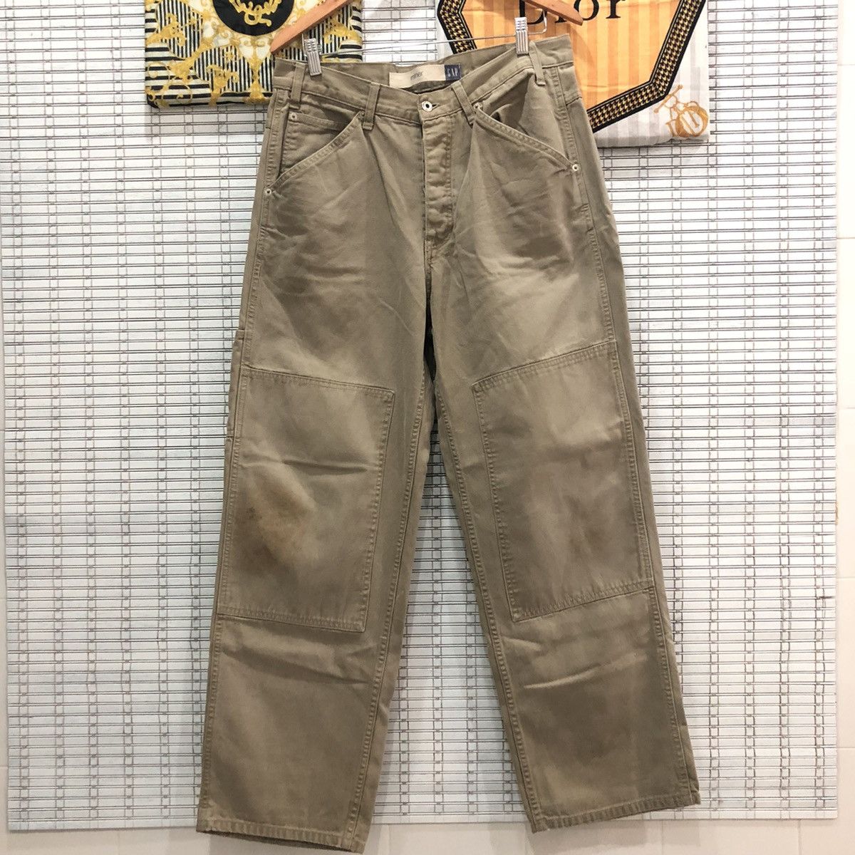 Gap × Japanese Brand × Seditionaries Kapital Style Gap Double knee Beige Pants Size US 34 / EU 50 - 2 Thumbnail