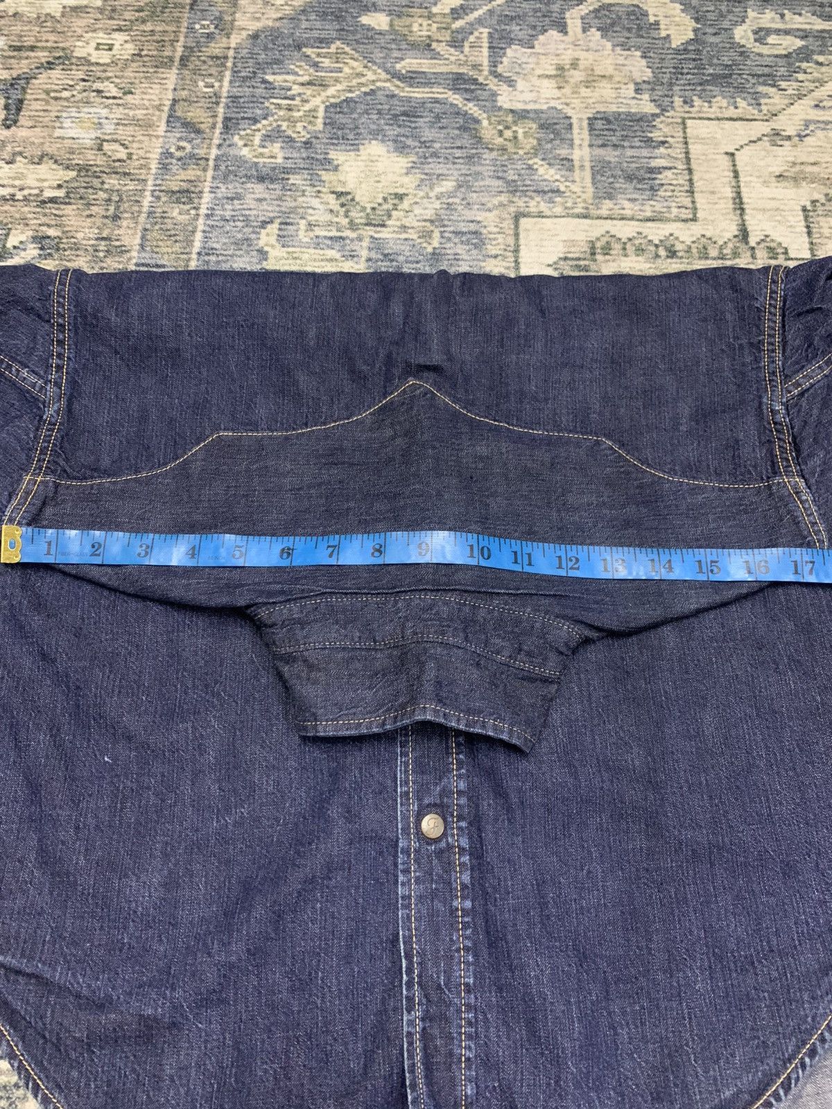 Full Count & Co. × Japanese Brand × Vintage Fullcount Western Denim Snap Button Shirt Size US XS / EU 42 / 0 - 8 Thumbnail
