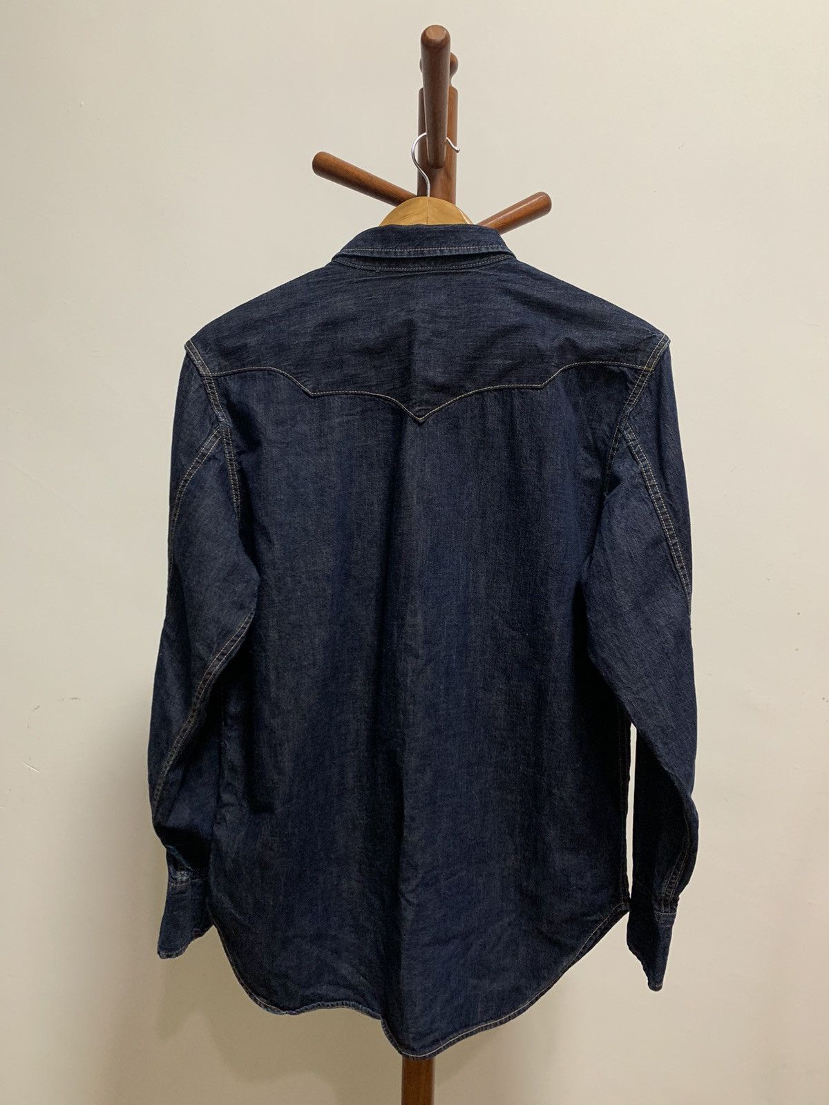 Full Count & Co. × Japanese Brand × Vintage Fullcount Western Denim Snap Button Shirt Size US XS / EU 42 / 0 - 5 Thumbnail