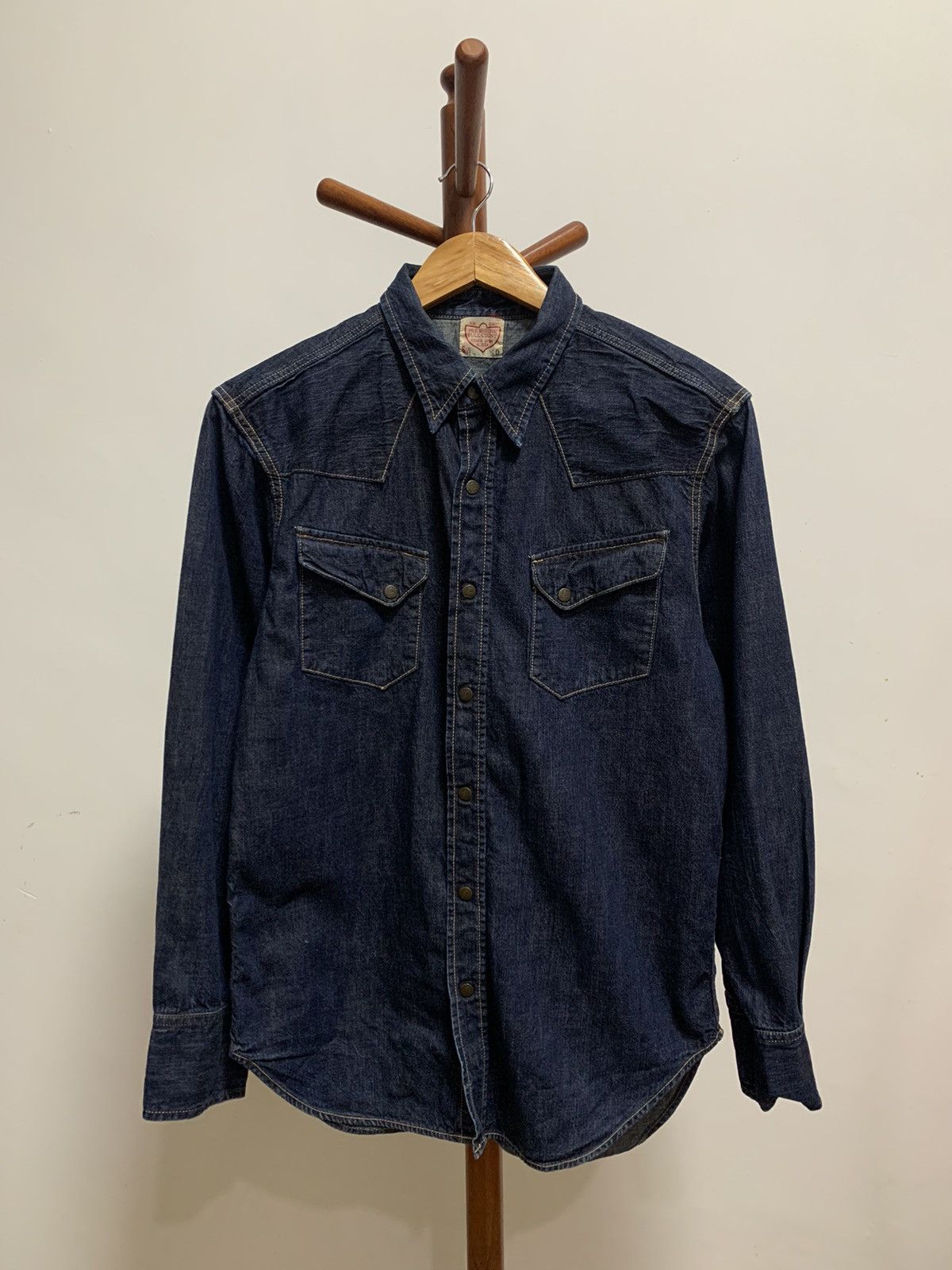 Full Count & Co. × Japanese Brand × Vintage Fullcount Western Denim Snap Button Shirt Size US XS / EU 42 / 0 - 1 Thumbnail